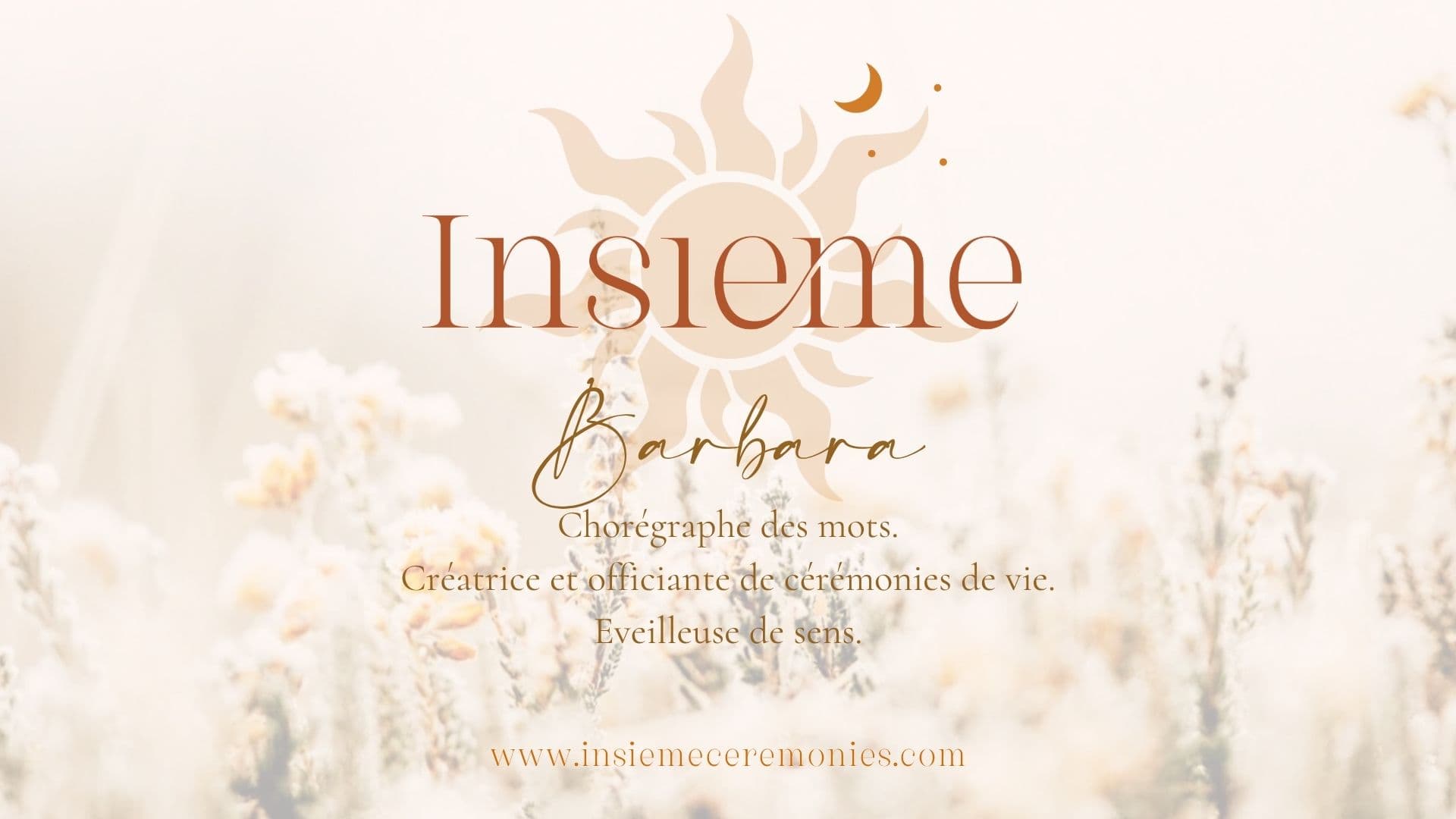 Cérémonie célébrée par INSIEME